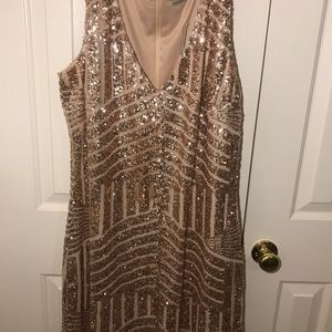 Rose Gold Sequin Dress